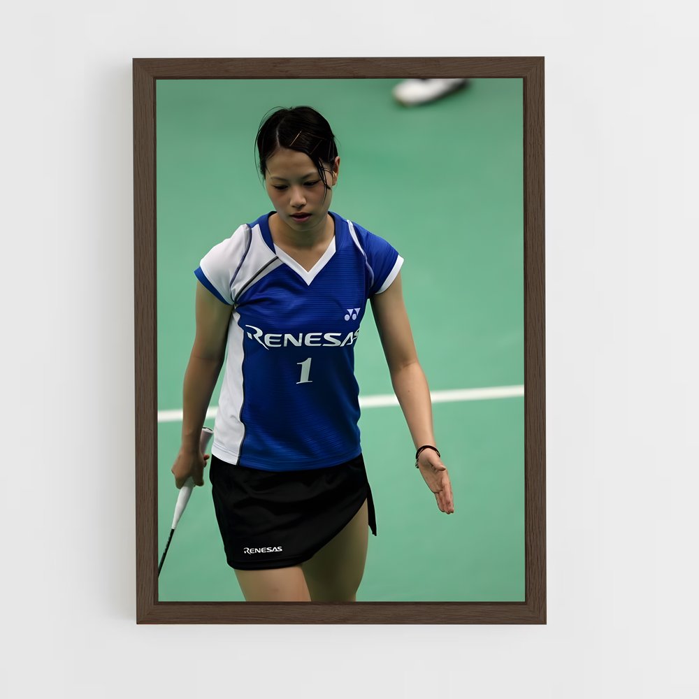 Poster Yuki fukushima déterminée – affiche Badminton (vue 5)